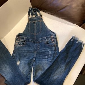 Papaya overalls distressed style size small. 30 inch waist